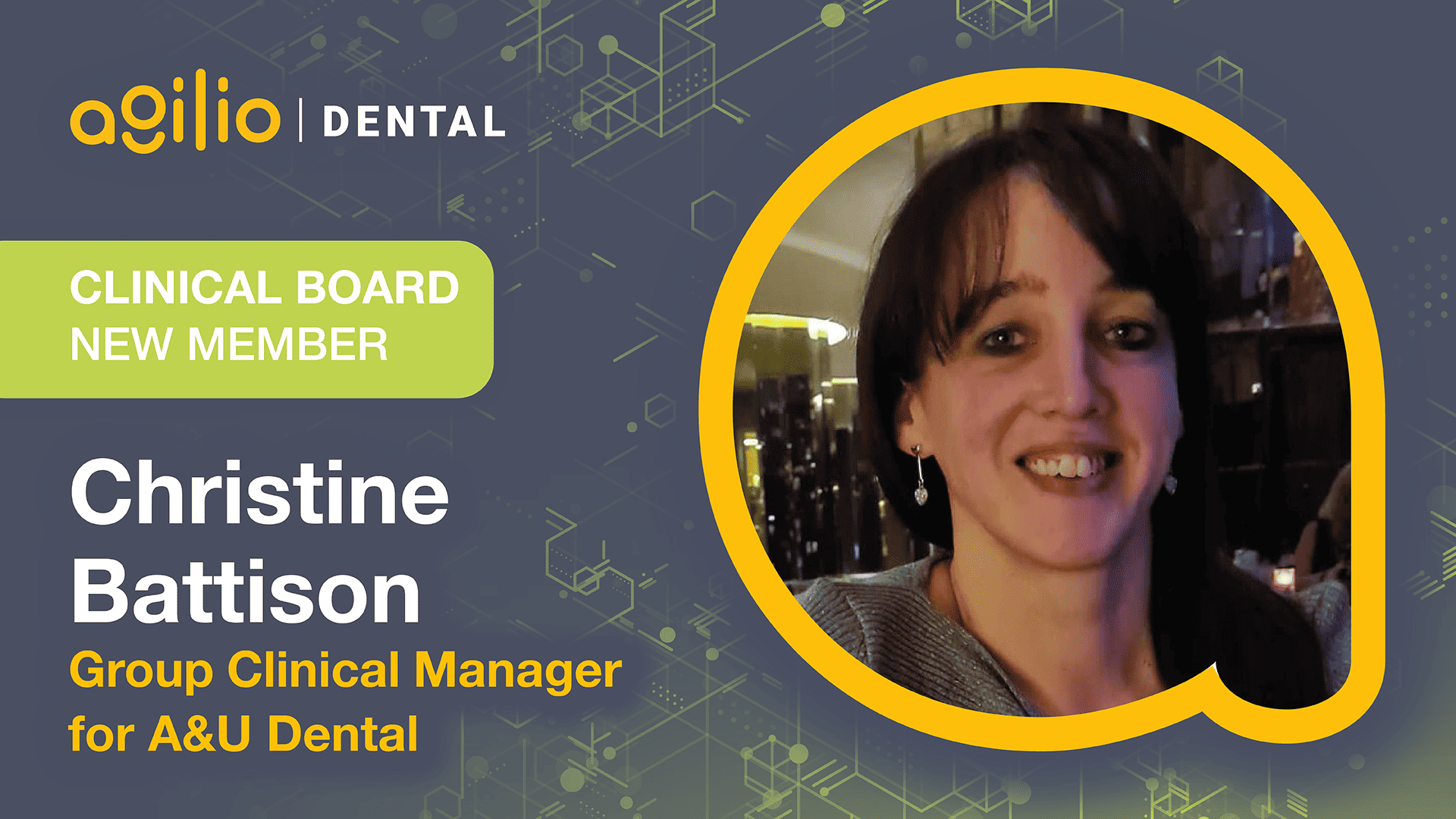 Christine Battison joins Agilio Software's Dental Clinical Board