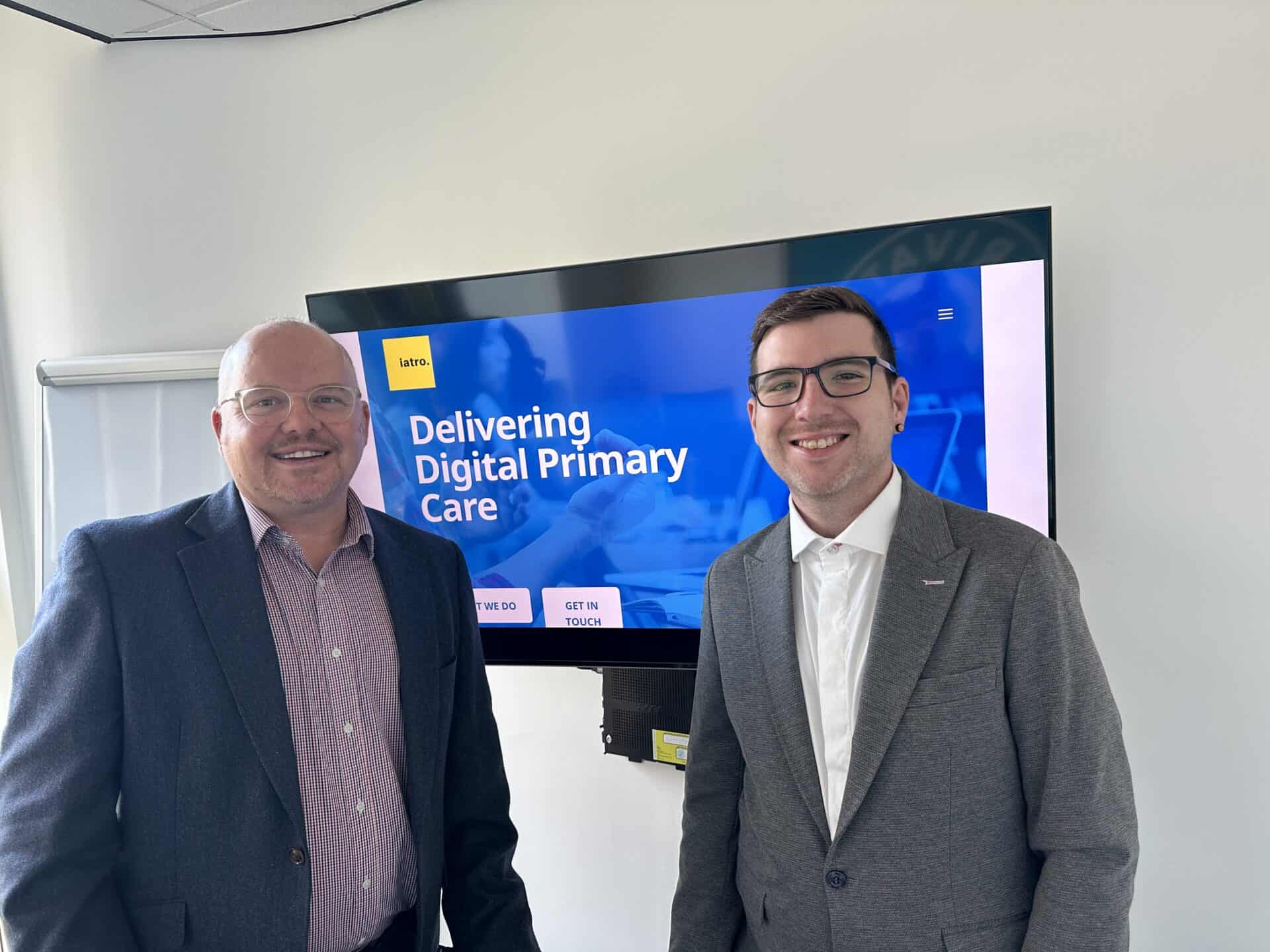 Agilio CEO Neil Laycock and Iatro Founder Thomas Porteous