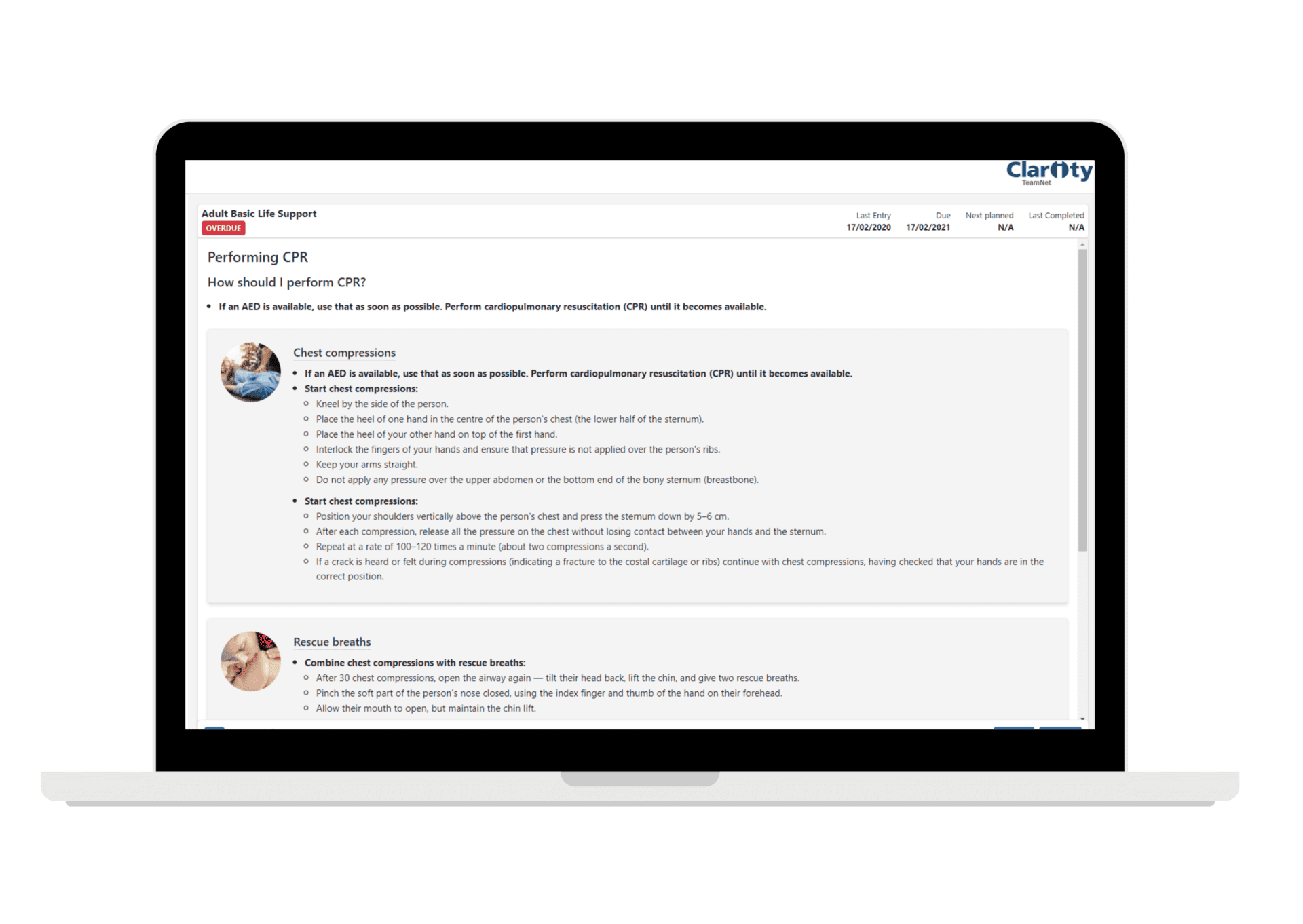 Clarity Training Software