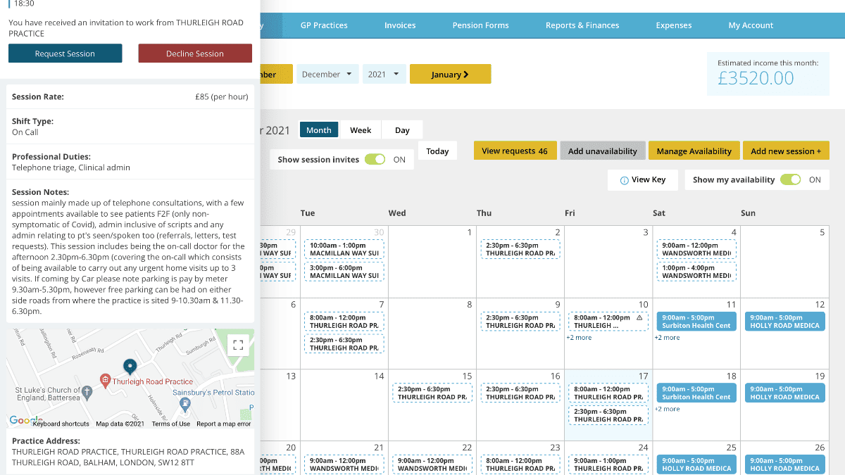 My Locum Manager screenshot